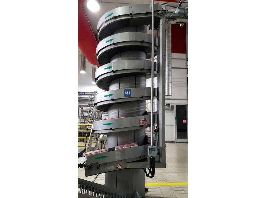 Vertical Spiral Box Conveyor